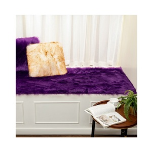 <span class=keywords><strong>Tapis</strong></span> rond doux en fausse <span class=keywords><strong>fourrure</strong></span> de mouton, grand accessoire <span class=keywords><strong>blanc</strong></span> et rose, parfait pour une chambre à coucher, moquette synthétique pelucheuse et douce - Product Image 4