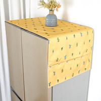 Housse de protection universelle pour réfrigérateur à une ou deux portes Maple Joy, anti-poussière, anti-huile, rangement, décoration minimaliste moderne pour la maison