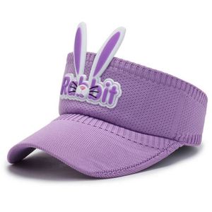 Cartoon Candy Color Children's Sun Visor <b>Hat</b> Sports Travel Cute Rabbit Design Customizable Unisex <b>Summer</b> Outdoor - Product Image 6