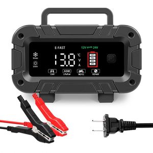 Nuevo cargador de batería de coche eléctrico DC inteligente 10A 12V 24V 20 Amp baterías de plomo ácido cargador de batería de litio Lifepo4 con buen precio - Product Image 2