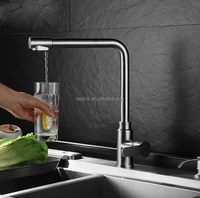 Robinet Mitigeur Chaud/Froid Monocommande à Fixation Murale en Nickel Brossé, Design Moderne, en Acier Inoxydable SS304, pour Salle de Bain et Douche - Vente Flash