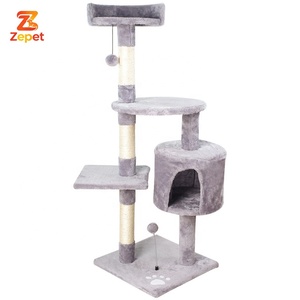 ของเล่นแมวสุดหรู ต้นไม้แมวแบบอินเทอร์แอคทีฟหลายระดับ พร้อมที่ลับเล็บจากวัสดุไซซอล <span class=keywords><strong>คอนโด</strong></span>แมว ทาวเวอร์แมว บ้านเล่นสำหรับสัตว์เลี้ยง - Product Image 1