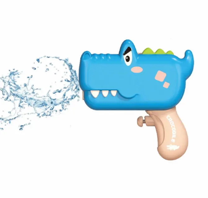 Meest Populaire Mini Cartoon Krokodil Elektrische Buitenwaterspel Pistool Kinderen Kinderen Tuin Mini Grappig Waterpistool