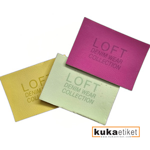 Chất lượng cao tùy chỉnh PU da Faux tag có thể giặt quần áo nhãn hiệu với logo cá nhân cho hàng may mặc/giày/túi - Product Image 3