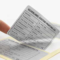 Pack Combo d'Étiquettes Personnalisées en Papier Kraft Argenté Mat et Or Brossé, Autocollants Adhésifs Écologiques Résistants à l'Huile, Vente en Gros Direct Usine