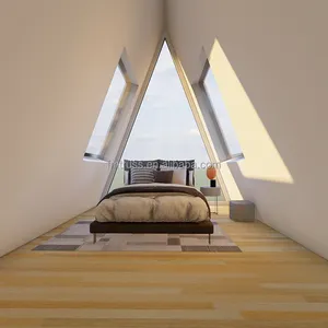 Kit de casa Modular con marco de madera, casa de campo, casa triangular, estilo Boutique, Hotel, hogar, entrega en todo el mundo