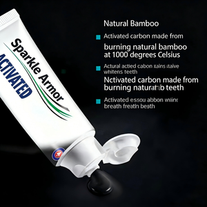Dentifrice au charbon de bambou, anti-caries, sans fluor, haleine fraîche, <span class=keywords><strong>dents</strong></span> blanches, blanchisseur de <span class=keywords><strong>dents</strong></span> - Product Image 4