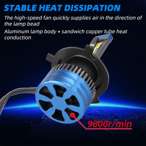 Focos LED K11 K9 K12 H4 CSP 3570 H7 9005 para Auto Honda Civic, Bombilla para Motocicleta, Faros Delanteros H13 H11 H4 - Product Image 5