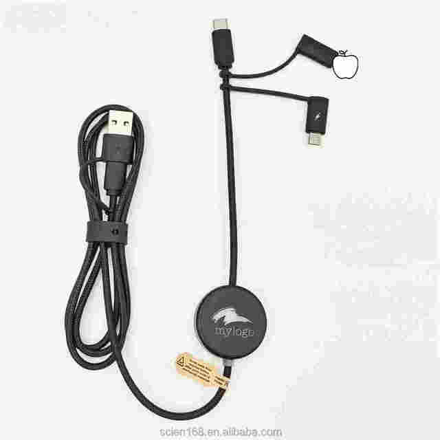 Wholesale 6IN1 60W PD Fast Charging Data Cable with Illuminatious Logo OEM/ODM iPhone 16 15 Multi Function Fast Charging Cable