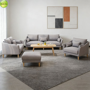 Divano in Tessuto a 1, 2, 3 Posti, Collezione Coordinata, OEM ODM, Rivestimento Rimovibile <span class=keywords><strong>e</strong></span> Lavabile, Set di <span class=keywords><strong>Arredamento</strong></span> per Appartamenti - Product Image 4