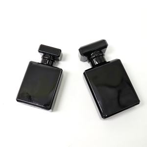 Flacons de parfum en verre en stock 30 ml 50 ml 100 ml Flacon pulvérisateur de parfum en verre noir pour hommes - Product Image 5