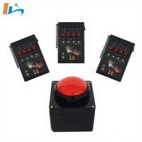 Bouton de démarrage rouge pour lancement de feux d'artifice de célébration d'événement, ensemble d'allumage simultané à 12 canaux pour cérémonie de révélation de sexe