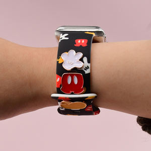 Nuovo Design cartone animato mani in Silicone stampato cinturino per <span class=keywords><strong>Apple</strong></span> <span class=keywords><strong>Watch</strong></span> 42/46mm compatibile con <span class=keywords><strong>Apple</strong></span> <span class=keywords><strong>Watch</strong></span> Strap 10 9 8 7 <span class=keywords><strong>SE</strong></span> - Product Image 3