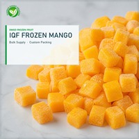 XMSD IQF Mangga Beku Potong Dadu dalam Kemasan Massal untuk Aplikasi Potongan Buah yang Terlihat dan Pengolahan Lanjutan