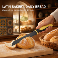 Groothandel Broodsnijmes Gezaagd RVS 100 Stuks Doos Bulk Bakkerij Benodigdheden Latijns-Amerika Markt Import