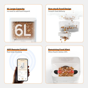 Mangeoire automatique pour animaux de compagnie Elecpet 6L 2K HD Camera 5G Wifi avec alerte de pénurie alimentaire Protection de la vie privée Distributeur de nourriture pour chien et chat - Product Image 4