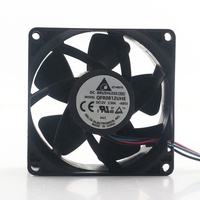 Delta 5V 24V 48V DC 12V 2.50A AC EC 8038 80X80X38MM 8CM PWM Régulation de vitesse Volume d'air élevé Violent QFR0812UHE-AB53 Ventilateur de refroidissement