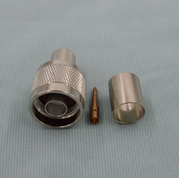Conector Coaxial Macho a Prueba de Agua Tipo N de 50 ohmios para Cable LMR400