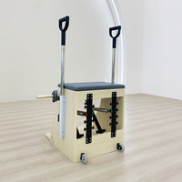 Chaise Wunda en érable peu encombrante, plusieurs couleurs disponibles, avec poignées et ressorts pour l'entraînement de correction de posture