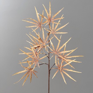 Hojas de Arce Artificiales Meng Jie, 100cm-200cm, Color Café, Blanco, Beige, Plástico, Decoración para Bodas y Hogar, Materiales Florales - Product Image 2