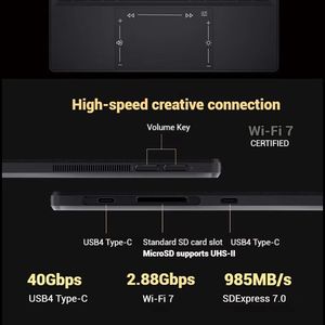 แล็ปท็อป ProArt X โปรเซสเซอร์ Snapdragon คอมพิวเตอร์หน้าจอสัมผัส <span class=keywords><strong>OLED</strong></span> 2.8K ขนาด <span class=keywords><strong>13.3</strong></span> นิ้ว แล็ปท็อป AI แบบ 2-in-1 ที่บางและน้ำหนักเบา - Product Image 5
