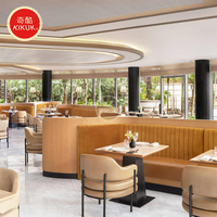 Banc de café moderne personnalisé, ensemble table et chaises de salle à manger, mobilier commercial, banquette de restaurant