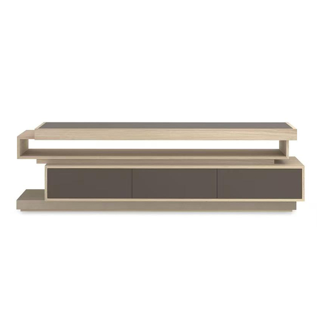 Hot Selling Modern Style Unique Wooden TV Stand Stylish Pattern for Home Living Room TV Cabinet TV Unit