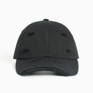 Marque de mode distinctive pur coton casquette de Baseball Style Hip Hop déchiré Design portable pour hommes femmes nouveau Style extérieur de rue - Product Image 3