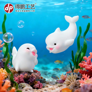 Figura de Delfín en Resina, Miniatura Decorativa para el Hogar, Adorno Artístico - Product Image 3