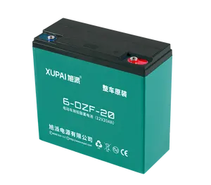 XUPAI 좋은 품질 6-dzm-20 배터리 (12V20ah) 납 산성 배터리 오토바이/전기 세발 자전거 배터리