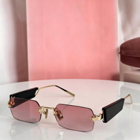 Lunettes de soleil tendance de haute qualité avec verres dégradés en métal orange unisexe UV400, design carré à monture intégrale pour une utilisation en extérieur