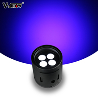 VSHOW G420E-Wash 4*20W Projecteur hybride à batterie, IP65 avec LED RGBWA+UV, Projecteur LED extérieur IP65 pour scène