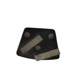 Zapatos de molienda de diamante de grano alto, medio, negro, 30, 2 segmentos rectangulares, disco abrasivo, suelo de hormigón, tipo personalizable, OEM/ODM