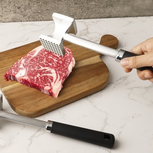 Martillo Ablandador de Carne de Aleación de Aluminio con Mango Largo <span class=keywords><strong>y</strong></span> Doble Cara para Bistec, Res <span class=keywords><strong>y</strong></span> Pescado – Utensilio de Cocina Ecológico - Product Image 2
