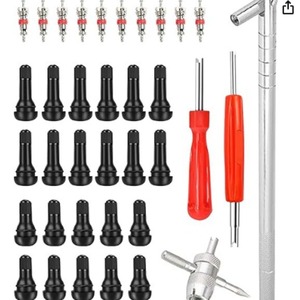 Kit de réparation de pneus LW, ensemble d'outils pour noyaux de valve, 20 pièces avec clé extracteur pour l'entretien des pneus - Product Image 1