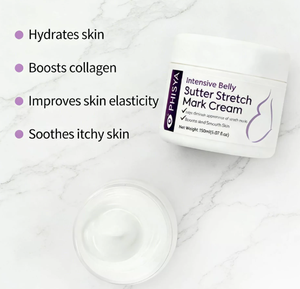 PHISYA Crème Bio <span class=keywords><strong>Anti</strong></span>-Vergetures Sans Parabènes 150g pour la Prévention des Vergetures de Grossesse et de Maternité - Product Image 3