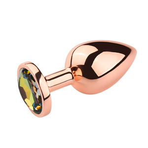 จิวเวอร์รี่คริสตัลสำหรับทวารหนัก,ปลั๊กก้นเสียบทวารหนักสเตนเลสโลหะคู่ช่องคลอดก้นกลม3ขนาด - Product Image 6