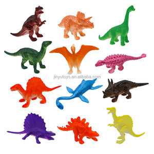Venta al por mayor de juguetes de cápsulas expendedoras Mini figuras de dinosaurios de PVC juguetes de dinosaurios luminosos fiesta de cumpleaños favores suministros bolsa de regalos - Product Image 1