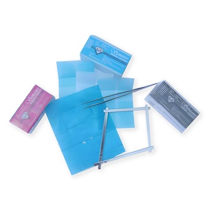 S120 Light Blue Flute 35mm x 44mm Mini Diamond <b>Paper</b> Professional Jewelry Sorting <b>Paper</b> Wholesale Bulk Packaging Supply Material - Product Image 1