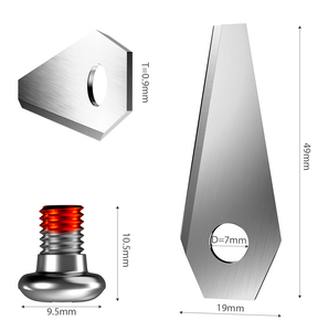Lames de tondeuse à gazon robotisée en acier inoxydable 49,5*19*1 mm - Product Image 2