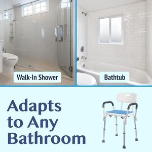 Fournitures de soins de santé chaise de douche réglable chaises de bain utilisées personnes âgées dispositif d'assistance banc de bain - Product Image 3