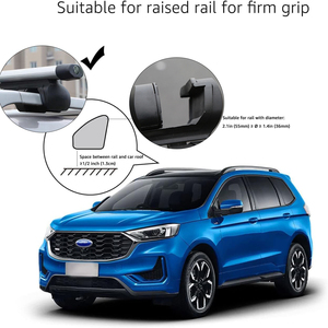 <span class=keywords><strong>Barre</strong></span> <span class=keywords><strong>portatutto</strong></span> universali in lega di alluminio per auto con <span class=keywords><strong>barre</strong></span> longitudinali separate sul tetto - Product Image 6