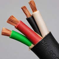 Kabel Kontrol RVV Fleksibel 4x0.5 4x0.75 4x1 4x1.5 4x2.5 4x4 4x6 4x10 4x16 mm Tembaga Bebas Oksigen Berisolasi dan Berselubung