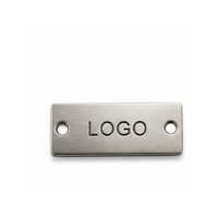Etiqueta Metálica Personalizada para Prendas, Placa con Logotipo Grabado, Etiquetas Ecológicas para Coser, Etiquetas de Marca para Ropa al por Mayor