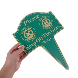 Letreros Metálicos Personalizados de Doble Cara de Aluminio con Impresión UV que Indican 'Prohibido las Excrementaciones de Perros' - Product Image 3