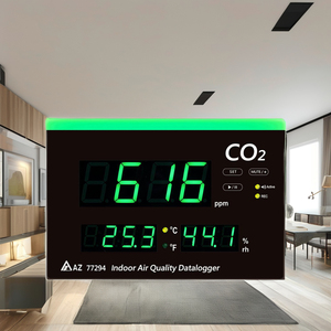 77294 Moniteur de Qualité de l'Air Intérieur Mural CO2, Plage 0~9999ppm, Température et Humidité, Équipement de Test avec Garantie 1 An - Product Image 2