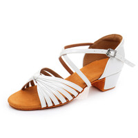Chaussures de danse latine pour femmes, vente en gros, chaussures de danse latine modernes en satin à talon fin, pour adultes, très demandées