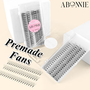 Наборы готовых объемных ресниц Abonnie Cashmere: ручная работа, свободные, длинные, с заостренным основанием, 8D, 10D, 12D, 14D, 16D, 18D, 20D, для быстрого наращивания - Product Image 1