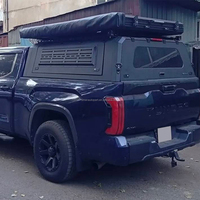 Capot de camionnette Tundra 6,5 pieds à bas prix, en aluminium, avec porte verrouillable, rail supérieur, étanche et anti-poussière, pour pick-up