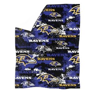 Fútbol Baltimore Ravens Throw Mantas Regalos, Football Lover Mantas para regalo, Team Fans Style Travel Blanket Gifts - Product Image 1